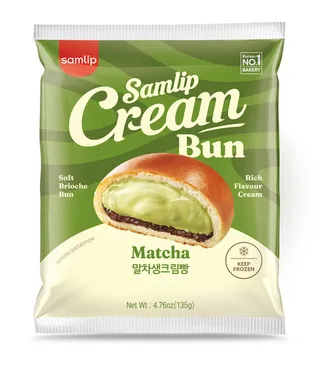 Samlip Frozen Cream Bun Matcha (Green Tea) 135G