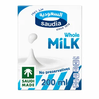 السعودية حليب كامل الدسم 200مل