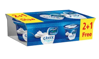 Almarai Greek Style Yoghurt Plain 3X150G