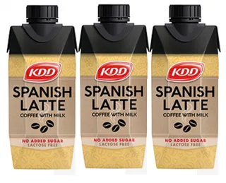 KDD Spanish Latte Coffee With Lactose Free Milk 3X250Ml