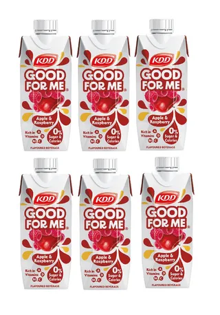 KDD Good For Me Apple & Raspberry, 6x250ml