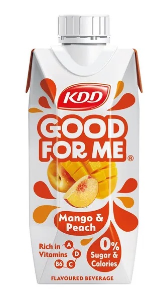 KDD Good For Me Mango & Peach Flavored Beverage, 250ml