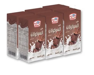 كي دي كاو حليب شوكولاتة طويل الأمد 135X6 مل