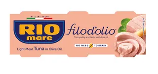 Riomre Filodolio Light Tuna Meat In Olive Oil 3X65G