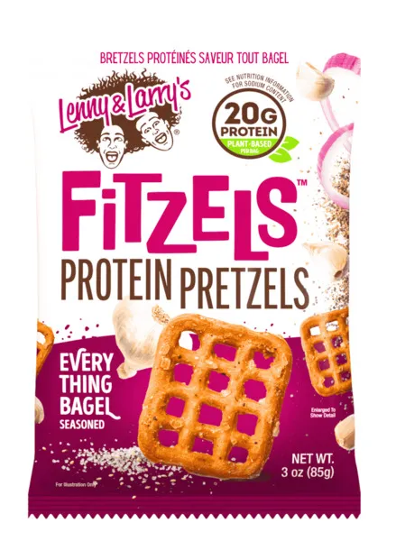 Lenny & Larry's Fitzels Everthing Bagel Protein Pretzels 85G