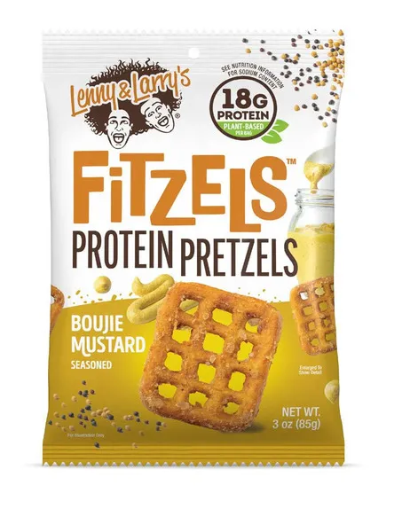 Lenny & Larry's Fitzels Boujie Mustard Protein Pretzels 85G
