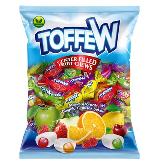 Toffew Center Filled Fruit Chews 1Kg