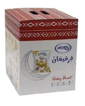 Mickey Snax Baby Heart Chips Ketchup Flavour 25X12G