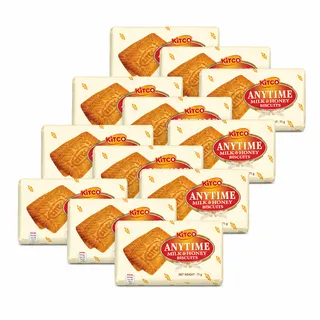 Kitco Anytime Milk & Honey Biscuit 16X75G