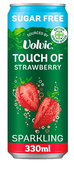 Volvic Touch Of Strawberry Sugar Free Sparkling Water 330Ml