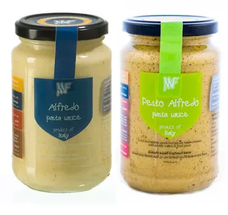 Mf Alfredo Pasta Sauce Italian Cheese 350G + Basil Pesto 350G