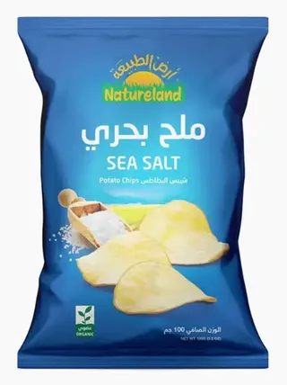Natureland Organic Sea Salt Chips 100G