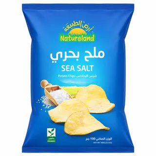 أرض الطبيعة رقائق ملح البحر العضوية 100 جم