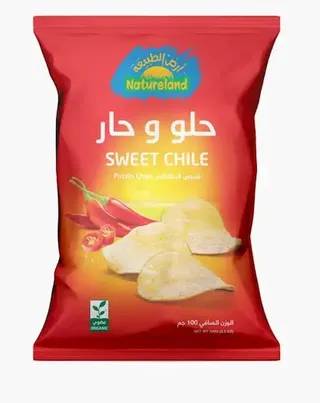 Natureland Organic Sweet Chili Chips 100G