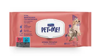 Septona Pet Me Talcy Fragrance Wipes 60Pcs