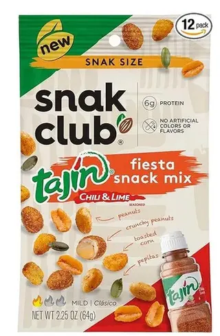 Snak Club Fiesta Snack Mix Tajin Chili & Lime 64G