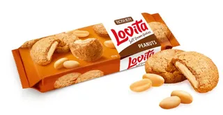 Roshen Lovita Soft Cream Cookies Peanuts 127G