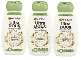 Garnier Ultra Doux Almond Milk Shampoo 3X400Ml
