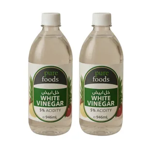 Pure Foods White Vinegar 2X946Ml