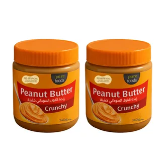 Pure Foods Peanut Butter Crunchy 2X 340G