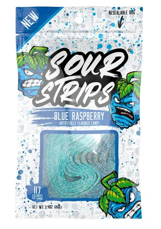 Sour Strips Blue Raspberry 96G