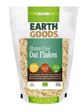 Earth Goods Organic Gluten Free Oat Flakes 500G