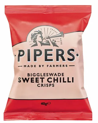 Pipers Biggleswade Gluten Free Sweet Chilli Potato Chips 40G