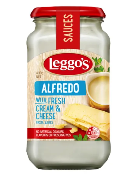 Leggo's Alfredo Pasta Sauce With Fresh Cream & Cheese 490G
