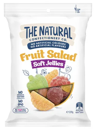 The Natural Confectionaery Co. Soft Fruit Salad Jelly 220G