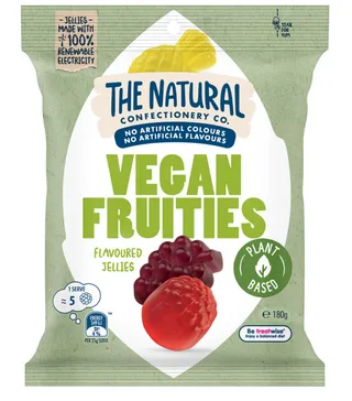 The Natural Confectionaery Co. Vegan Fruity Flavoured Jelly 180G