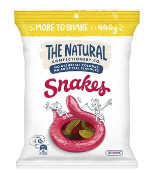 The Natural Confectionaery Co. Snakes Jelly 440G