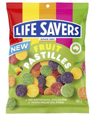 Life Savers Fruit Pastilles Jelly Candy 180G