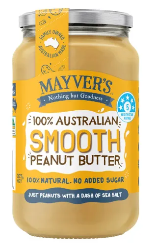 Mayver's Australian Smooth Peanut Butter 375G