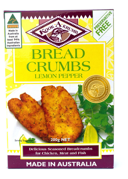 Kook A Krumb Lemon Pepper Breadcrumbs 200G