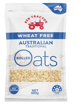 Red Tractor Foods Wheat Free Australian Rolled Oats 600G