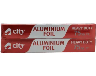 City Heavy Duty Aluminium Foil 75 Sq Mtr