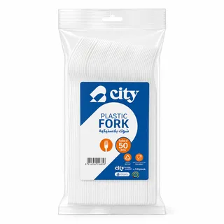 City Plastic Fork 50Pcs
