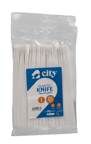 City Plastic Knife 50Pcs
