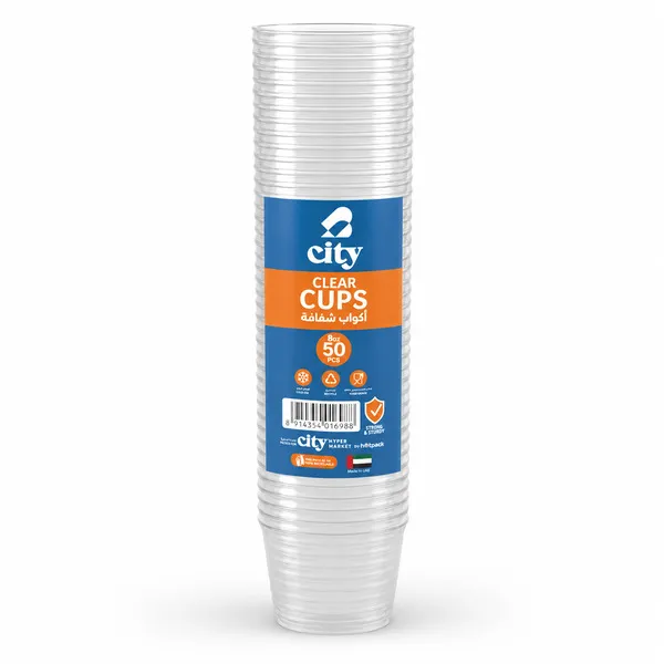 City Clear Cups 50X236.5Ml
