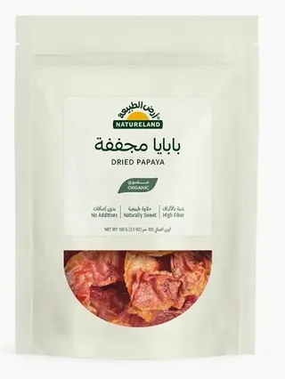 أرض الطبيعة البابايا المجففة العضوية 100 جم
