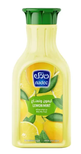 نادك نكتار ليمون نعناع مع فواكه مشكلة بدون سكر مضاف 1.3 لتر