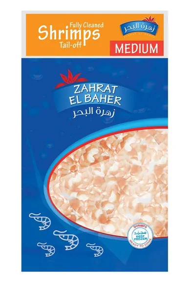 زهرة البحر روبيان وسط مقشر 1 كجم