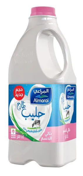 المراعي لحليب خالي الدسم طازج 1.4 لتر