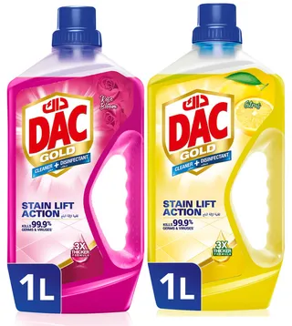 Dac Gold Disinfectant Rose 1L + Citrus 1L