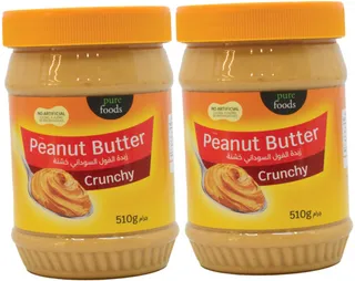 Pure Foods Peanut Butter Crunchy 2X510G