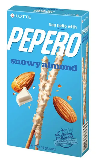 Pepero Snowy Almond Chocolate 32G