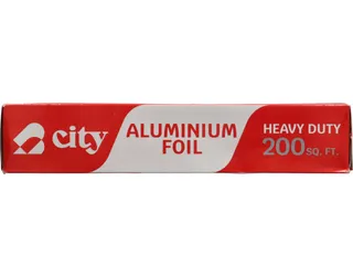 City Heavy Duty Aluminium Foil 200 Sq Mtr