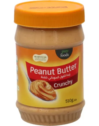 Pure Foods Peanut Butter Crunchy 510G