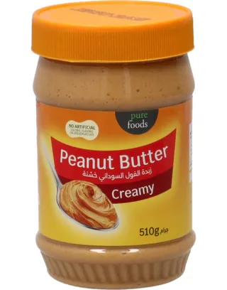 Pure Foods Peanut Butter Creamy 510Gm