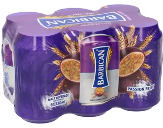Barbican Passion Fruit Flavor Mal Beverage 6X330Ml